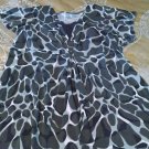 Brown Tan with Graiffi Spots Top by Only Necessities    SZ  L
