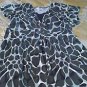 Brown Tan with Graiffi Spots Top by Only Necessities    SZ  L