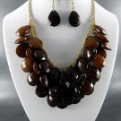 Fall Colors DANGLING YOUR CHOICE OF COLOR  NECKLACE SET. 1Earrings
