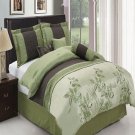 Beautiful Sage Comforter Set - 7 PC Set    Choice of Queen or King