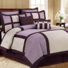 8 pc. Luxury Bedding Set - Choice of King   Purple
