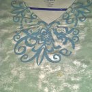 Green and White  Designed Shirt  by All Amrican Comfort    SZ 1X