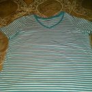 Teal and White Stripe by All Amrican Comfort    SZ L