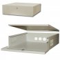 Heavy Duty DVR Lock-Box, Ivory, 16 Gauge, 18 x 18 x 5 inch
