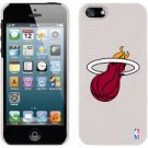 Miami Heat iPhone 5/5s thin shild snap-on case - white