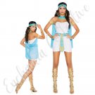 Queen of the Nile 5 Pc Egyptian Goddess Costume – White Dress w/ Cape & Accessories 9138