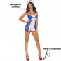 Sexy Sailor Costume 2pc Romper Outfit Halloween Cosplay Women Nautical 99102
