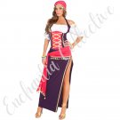 Gypsy Maiden Costume 5 Pc Set – Sexy Boho Halloween Outfit w/ Skirt, Sash & Head Scarf 9225