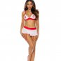 Naughty Nurse Costume &acirc;�� Sexy 4 Pc Nurse Lingerie Set One Size White Halloween Outfit 82480