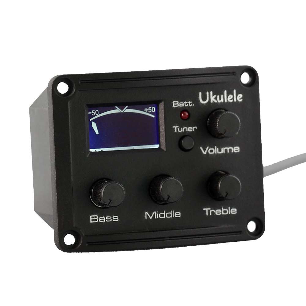 3 Band EQ Equalizer LED Chromatic Tuner Ukulele UKE Piezo Pickup