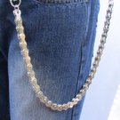 New Silver Thick Motorcycle Metal Long Wallet Chains Key Chain Biker Rocker 22"