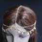 NEW WOMEN GOLD HEAD METAL CHAIN FASHION JEWELRY GRECIAN CIRCLET MULTI COINS BEAD