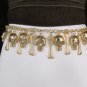 New Women Gold Metal Chains Skulls Bones Hip Waist Fashion Belt 20"-40" XS S M L
