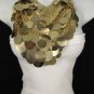 New Women Gold Metal Multi Disc Circles Strands Chains 14" Long Fashion Necklace