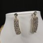 New Women Gold Metal Short Choker Fashion Necklace Big Multi Rhinestones Earring