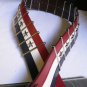 NEW WOMEN MEN JEANS BELT BLUE WHITE RED SILVER METALS AMERICAN FLAG 33"-37" M-L