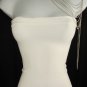 NEW WOMEN SILVER MULTI LAYERS METAL SHOULDER BODY HARNESS CHAINS FASHION JEWELRY