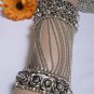 NEW WOMEN SILVER UNIQUE HAND CHAIN M.J. FLOWERS BRACELET ROSES HOUSWIVES STYLE