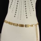 New Women Fashion Gold / Silver Metal Plates Chains Belt Hip Waist 28"-44" S M L