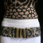 NEW WOMEN HIP WAIST ELASTIC LEOPARD FASHION BELT DOUBLE BUCKLES 28"-38" S / M