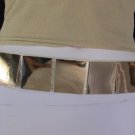 New Women Gold Metal Squares Plate Fahion Belt Hip / Waist Elastic S / M 28"-33"