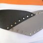 WOMEN ELASTIC HIP WAIST WIDE WESTERN BELT BLACK GRAY TWO COLOR SPIKES S M SIZE