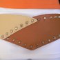 WOMEN ELASTIC HIP WAIST WIDE WESTERN BELT MOCA BEIGE COLOR SPIKES S M SIZE