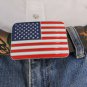 NEW MEN WOMEN SILVER METAL COWBOY FASHION BELT BUCKLE CLASSIC AMERICAN FLAG USA