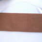 NEW WOMEN ELASTIC WESTERN BROWN WIDE FASHION BELT LONG METAL BUCKLE 28"-36" S M