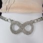 New Women Silver Metal Chains Big Infinity Hip Waist Fashion Belt 32"-48" M L XL