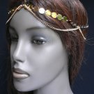 NEW WOMEN GOLD HEADBAND HEAD WAVES METAL CHAIN JEWELRY HAIR PIECE TRENDY FASHION