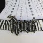 R New Women Zebra Black White Fashion Belt Metal ROCK Buckle Hip Waist 41-45" XL