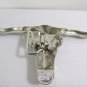 New 6" Big Bull Skull Head Shiny Silver Metal Western Fashion Belt Buckle Large