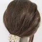 New Women Gold Metal Ponytail Holder Silver Rhinestones Fashion Hair Jewelry