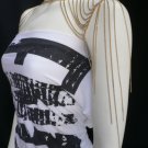 NEW WOMEN GOLD DOUBLE 2 SHOULDERS METAL BODY CHAIN FASHION JEWELRY CHIC STYLE