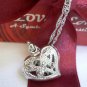 NEW WOMEN LOVE PEARL SILVER HEART NECKLACE PEARL SEASHELL AMAZING DO IT YOURSELF