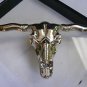 NEW MEN WESTERN COWBOY METAL BUCKLE SILVER BULL LARGE HORNS SHINY MATERIAL