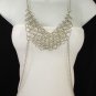 New Women Silver Multi Row Metal Body Chains Long Necklace Fashion Jewelry