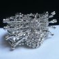 NEW WOMEN BIG SILVER SPIDER BRACELET TRENDY ELASTIC CHUNKY ELASTIC HALLOWEEN