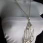 NEW WOMEN METAL SILVER CHAIN HAND 13 HORSE SHOE FASHION LONG LUCK SIGNS NECKLACE