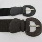 New Women Fashion Stretch Belt Black / Brown Hip High Waist Faux Leather Buckle