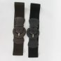 New Women Fashion Stretch Belt Black / Brown Hip High Waist Faux Leather Buckle
