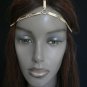 NEW WOMEN GOLD METAL THICK STRAND ROW HEAD CHAIN CIRCLET FASHION JEWELRY GRECIAN