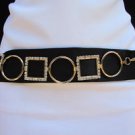 New Women Fashion Metal Belt Chains Circles Squares Silver Gold 27"-43" S M L XL