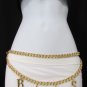 Women Gold Thick MetaL Chains Fashion Belt Hip Waist Big BOSS S M L XL 25"-40"