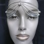 NEW WOMEN SILVER HEAD METAL CHAIN FASHION JEWELRY SEXY WAVE HAIR SILVER CRYSTALS