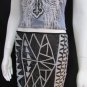 NEW WOMEN BLACK SILVER SEQUINS SEXY PARTY FASHION MINI SKIRT ELASTIC SIZE SMALL