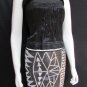NEW WOMEN BLACK SILVER SEQUINS SEXY PARTY FASHION MINI SKIRT ELASTIC SIZE SMALL