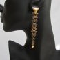 New Women Gold Long Metal Chic Fashion Earrings Set Multi Mini Triangles Hook