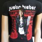 NEW HOT TOPIC MEN BLACK BIEBER HOT SPOT LIGHT T-SHIRT SHORT SLEEVES CREW NECK XS